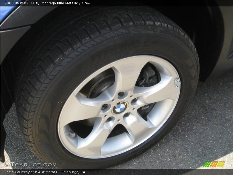Montego Blue Metallic / Grey 2008 BMW X3 3.0si