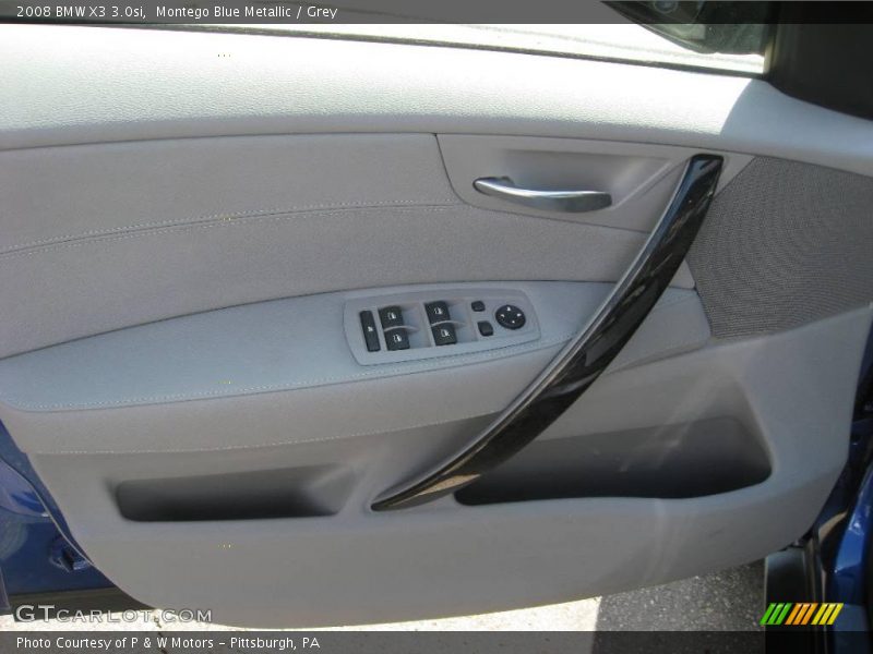 Montego Blue Metallic / Grey 2008 BMW X3 3.0si