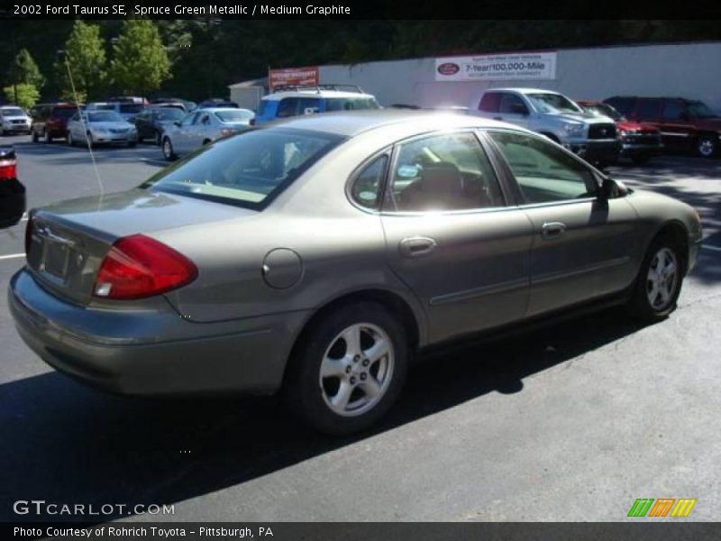 Spruce Green Metallic / Medium Graphite 2002 Ford Taurus SE