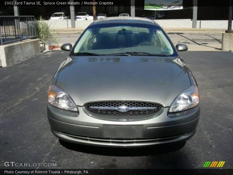 Spruce Green Metallic / Medium Graphite 2002 Ford Taurus SE