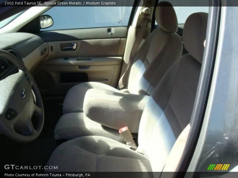 Spruce Green Metallic / Medium Graphite 2002 Ford Taurus SE