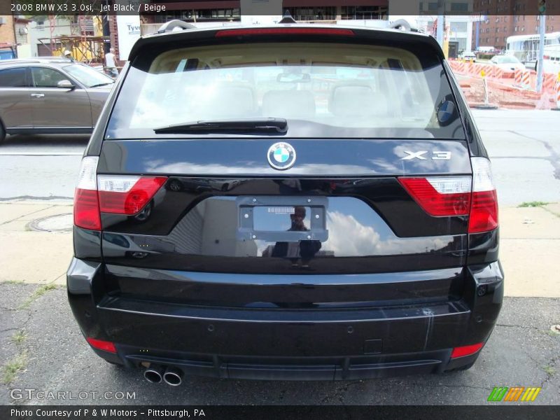 Jet Black / Beige 2008 BMW X3 3.0si
