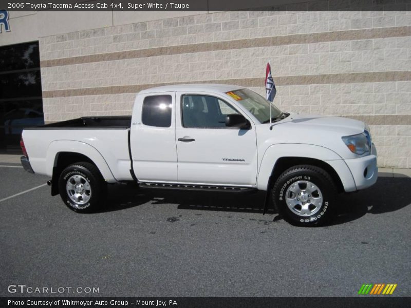 Super White / Taupe 2006 Toyota Tacoma Access Cab 4x4