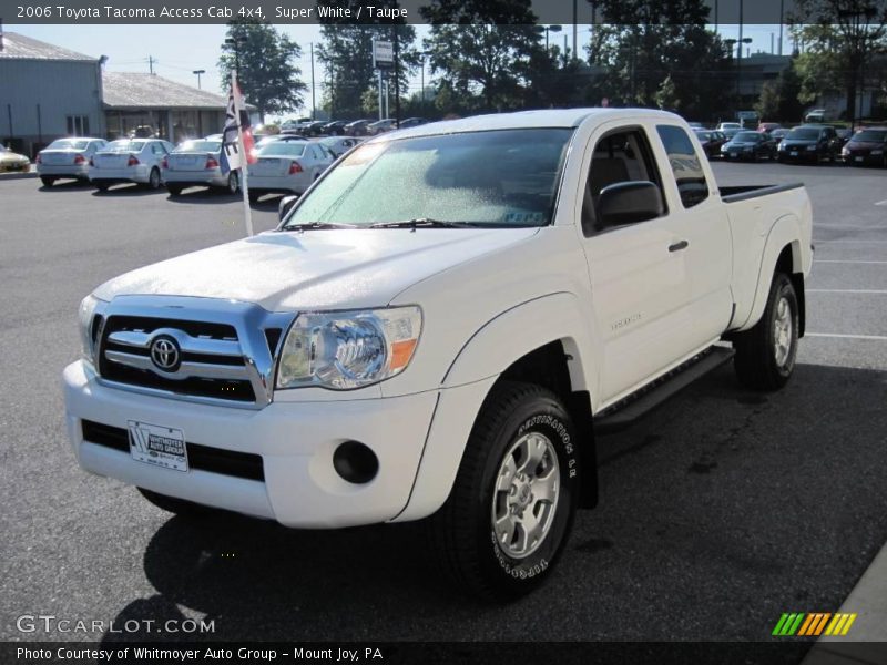 Super White / Taupe 2006 Toyota Tacoma Access Cab 4x4