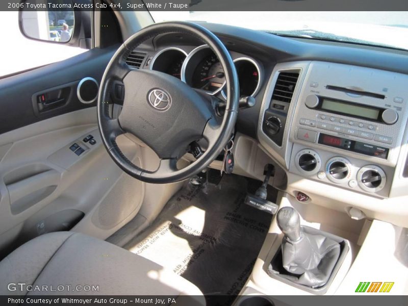 Super White / Taupe 2006 Toyota Tacoma Access Cab 4x4