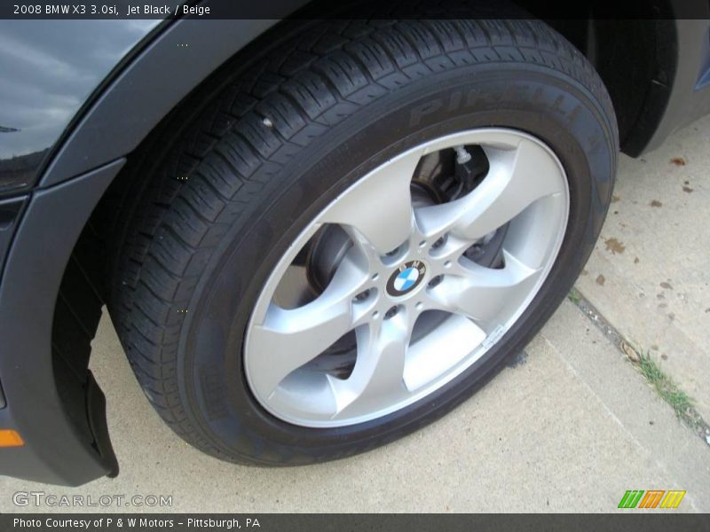 Jet Black / Beige 2008 BMW X3 3.0si