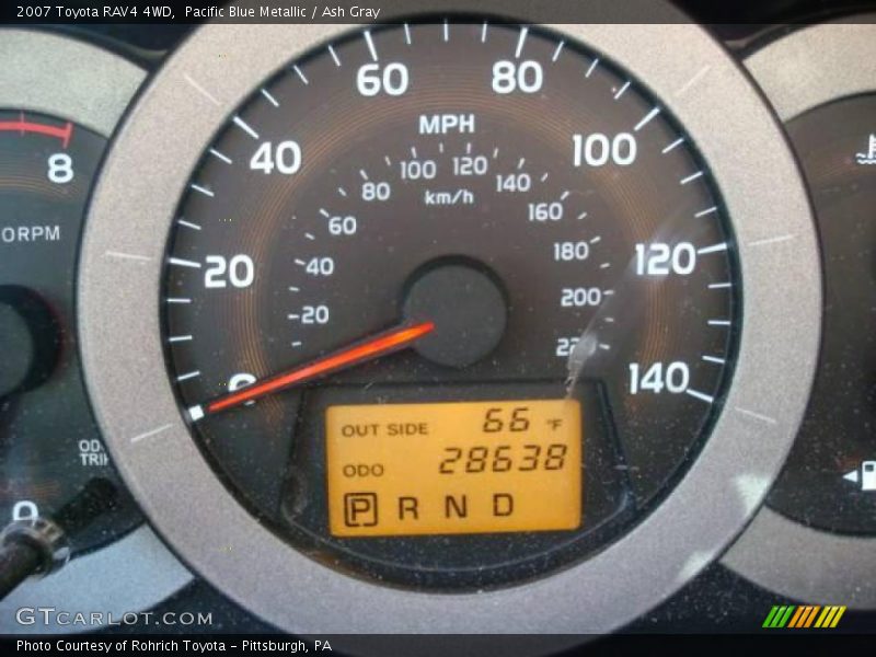 Pacific Blue Metallic / Ash Gray 2007 Toyota RAV4 4WD