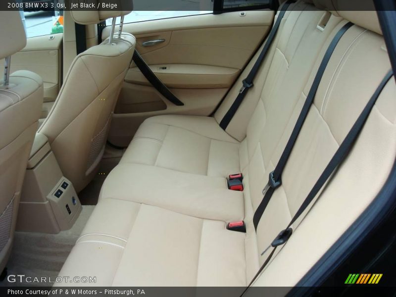 Jet Black / Beige 2008 BMW X3 3.0si