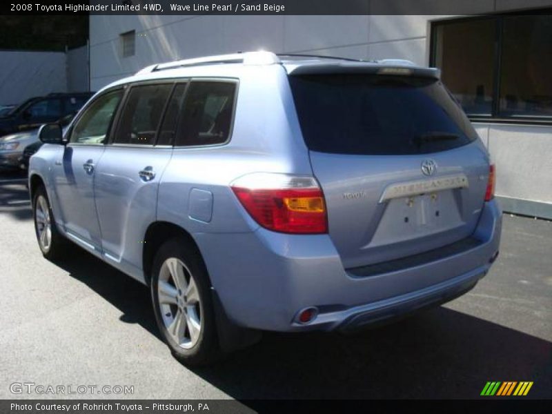 Wave Line Pearl / Sand Beige 2008 Toyota Highlander Limited 4WD