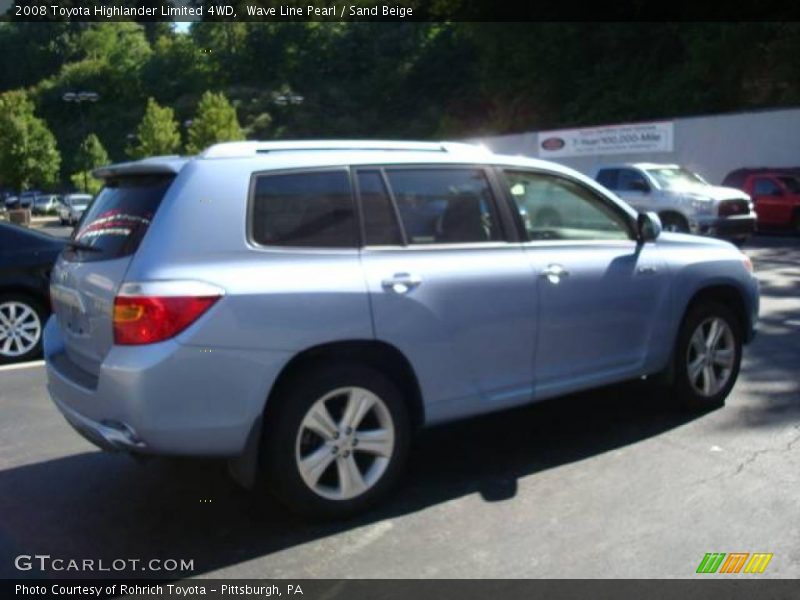 Wave Line Pearl / Sand Beige 2008 Toyota Highlander Limited 4WD