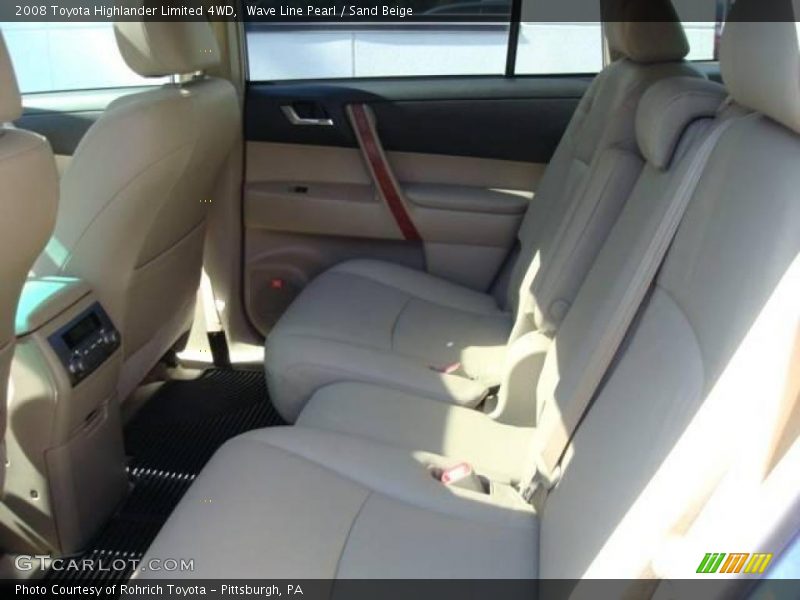 Wave Line Pearl / Sand Beige 2008 Toyota Highlander Limited 4WD