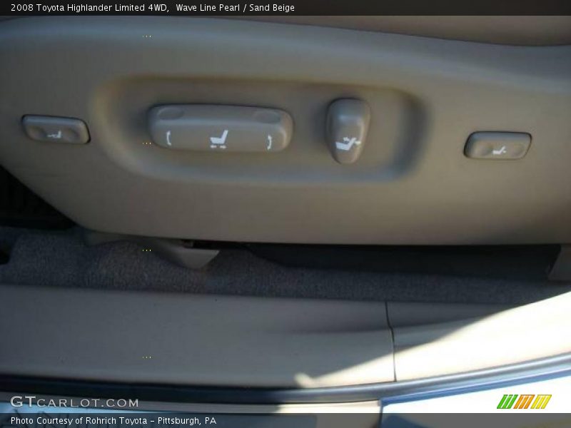 Wave Line Pearl / Sand Beige 2008 Toyota Highlander Limited 4WD