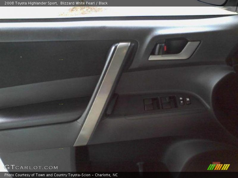 Blizzard White Pearl / Black 2008 Toyota Highlander Sport