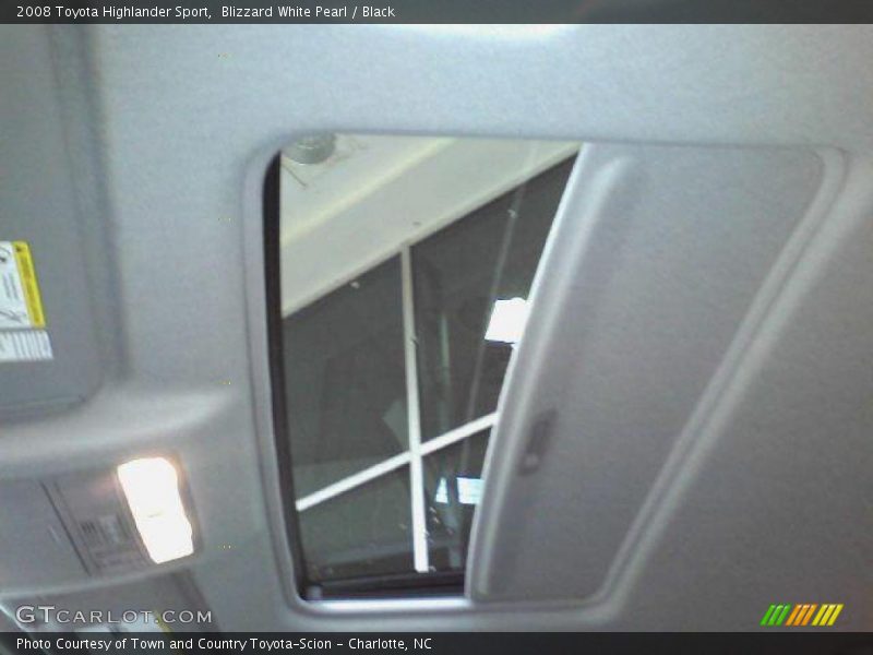 Blizzard White Pearl / Black 2008 Toyota Highlander Sport