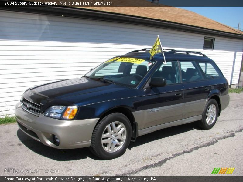 Mystic Blue Pearl / Gray/Black 2004 Subaru Outback Wagon
