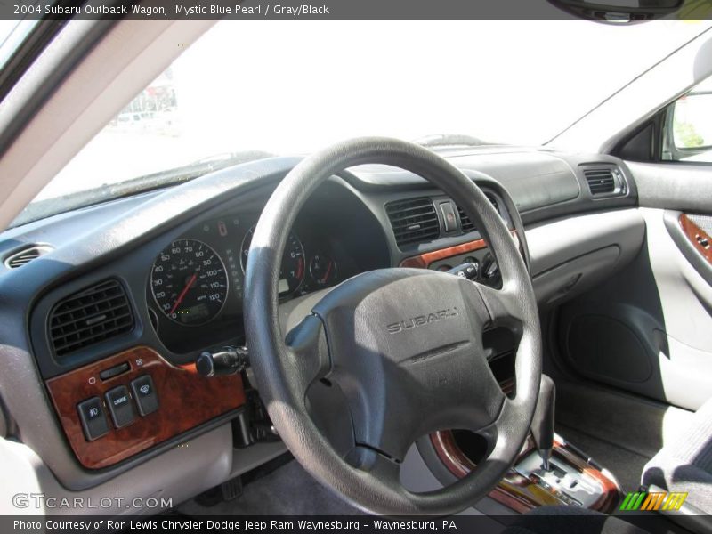 Mystic Blue Pearl / Gray/Black 2004 Subaru Outback Wagon