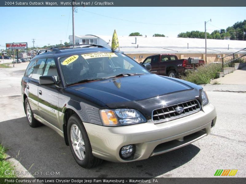 Mystic Blue Pearl / Gray/Black 2004 Subaru Outback Wagon