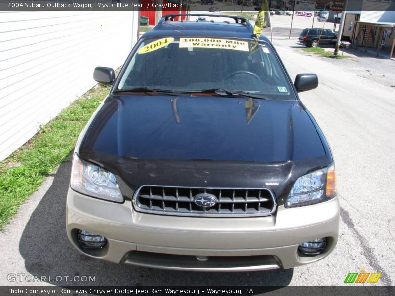 Mystic Blue Pearl / Gray/Black 2004 Subaru Outback Wagon