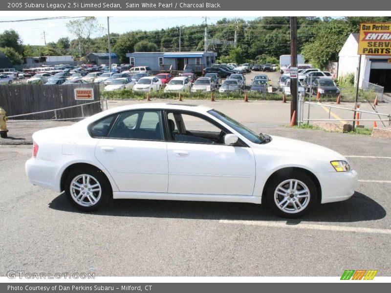 Satin White Pearl / Charcoal Black 2005 Subaru Legacy 2.5i Limited Sedan
