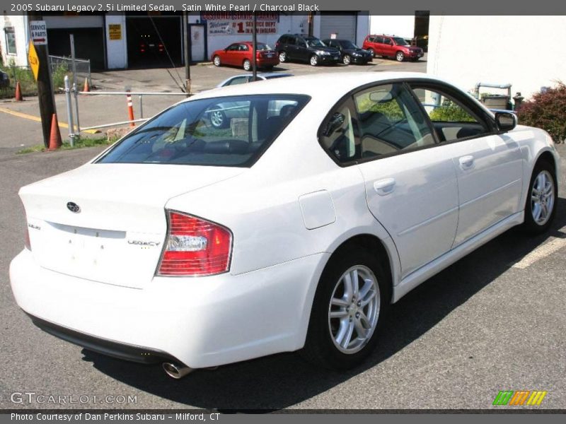 Satin White Pearl / Charcoal Black 2005 Subaru Legacy 2.5i Limited Sedan