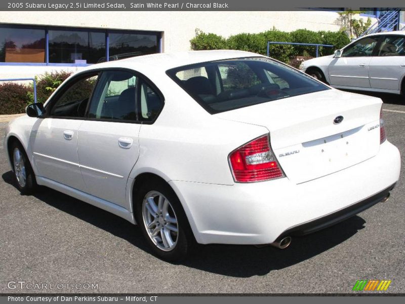 Satin White Pearl / Charcoal Black 2005 Subaru Legacy 2.5i Limited Sedan