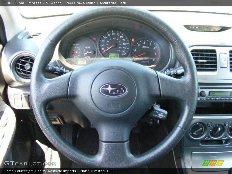 Steel Gray Metallic / Anthracite Black 2006 Subaru Impreza 2.5i Wagon