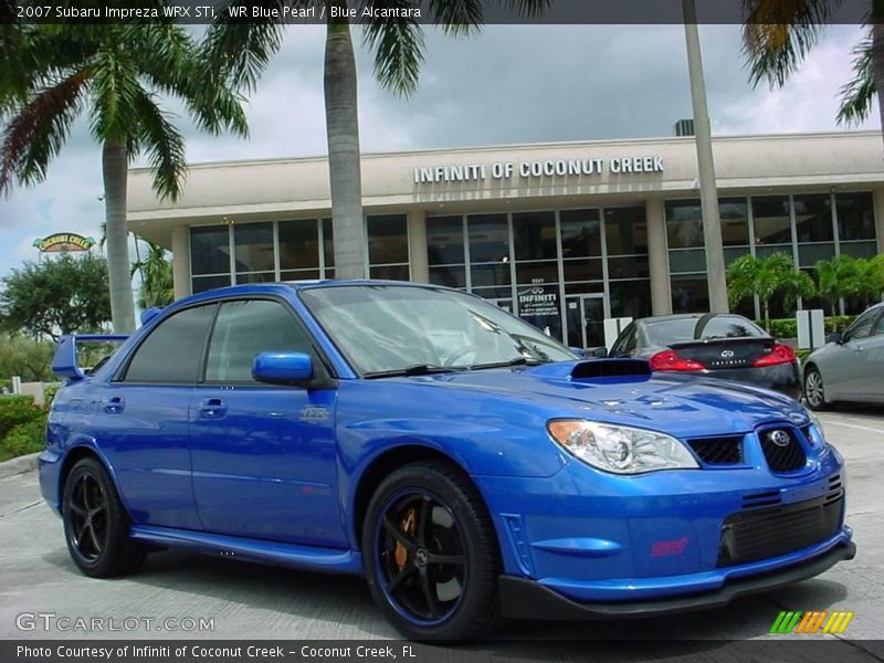 WR Blue Pearl / Blue Alcantara 2007 Subaru Impreza WRX STi