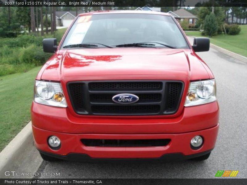 Bright Red / Medium Flint 2007 Ford F150 STX Regular Cab