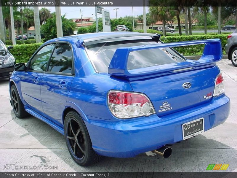 WR Blue Pearl / Blue Alcantara 2007 Subaru Impreza WRX STi