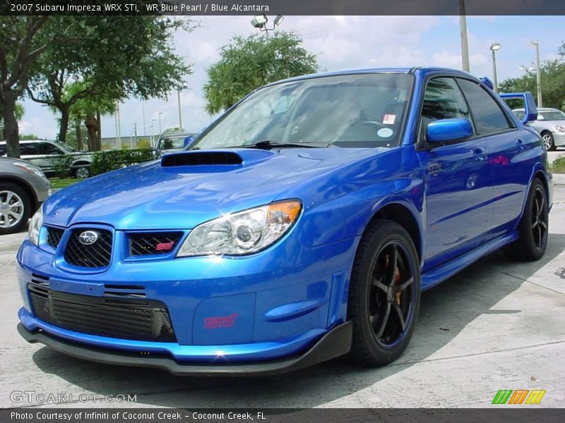 WR Blue Pearl / Blue Alcantara 2007 Subaru Impreza WRX STi