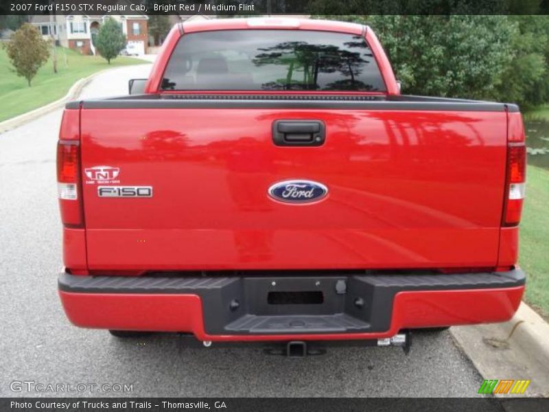 Bright Red / Medium Flint 2007 Ford F150 STX Regular Cab