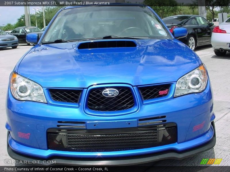 WR Blue Pearl / Blue Alcantara 2007 Subaru Impreza WRX STi