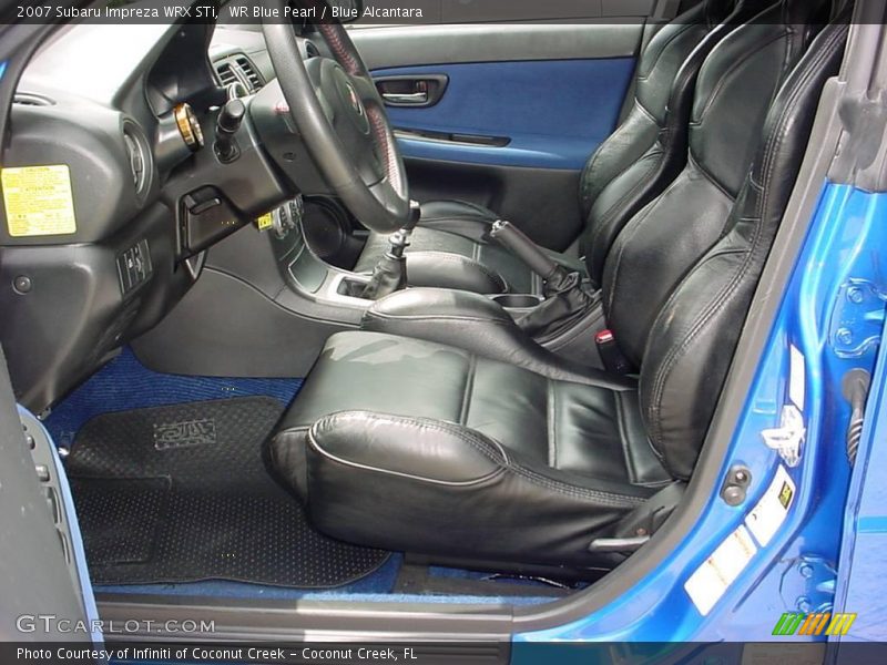 WR Blue Pearl / Blue Alcantara 2007 Subaru Impreza WRX STi