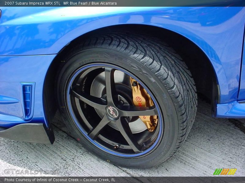 WR Blue Pearl / Blue Alcantara 2007 Subaru Impreza WRX STi