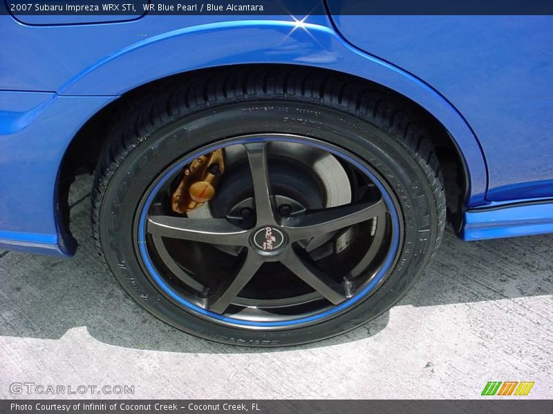 WR Blue Pearl / Blue Alcantara 2007 Subaru Impreza WRX STi