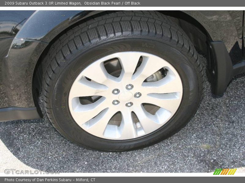 Obsidian Black Pearl / Off Black 2009 Subaru Outback 3.0R Limited Wagon