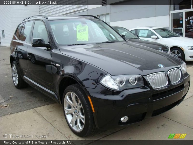 Jet Black / Black 2008 BMW X3 3.0si