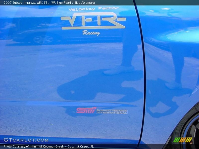 WR Blue Pearl / Blue Alcantara 2007 Subaru Impreza WRX STi