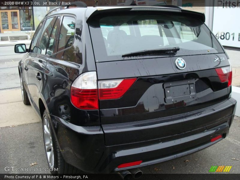 Jet Black / Black 2008 BMW X3 3.0si