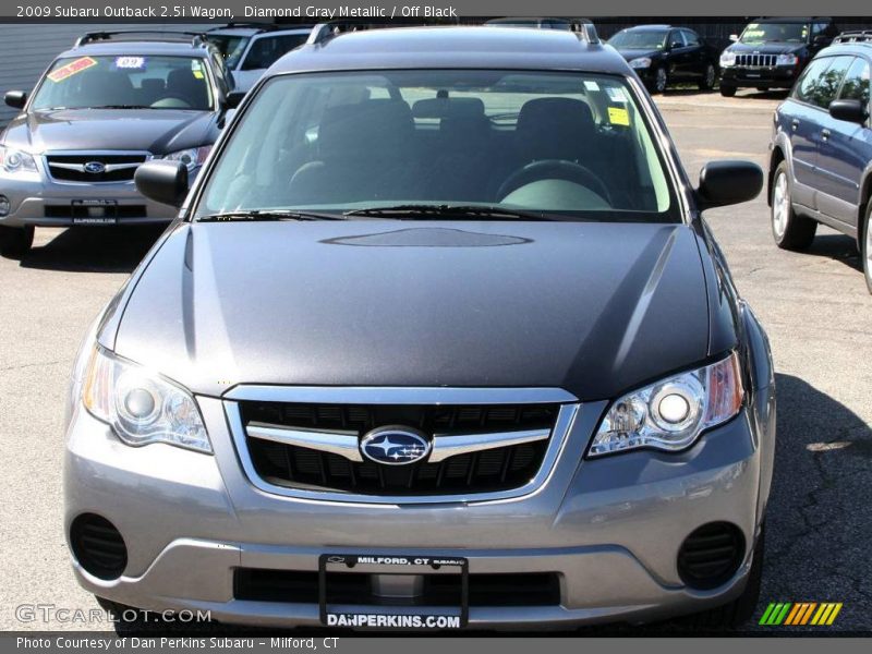 Diamond Gray Metallic / Off Black 2009 Subaru Outback 2.5i Wagon