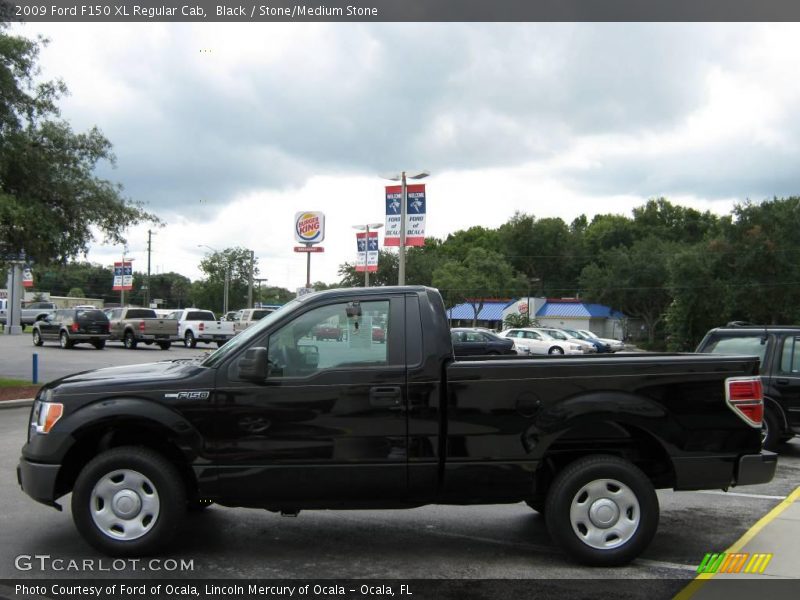 Black / Stone/Medium Stone 2009 Ford F150 XL Regular Cab