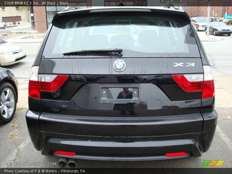 Jet Black / Black 2008 BMW X3 3.0si