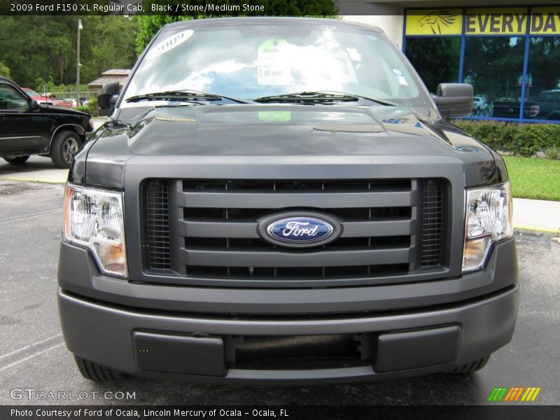 Black / Stone/Medium Stone 2009 Ford F150 XL Regular Cab