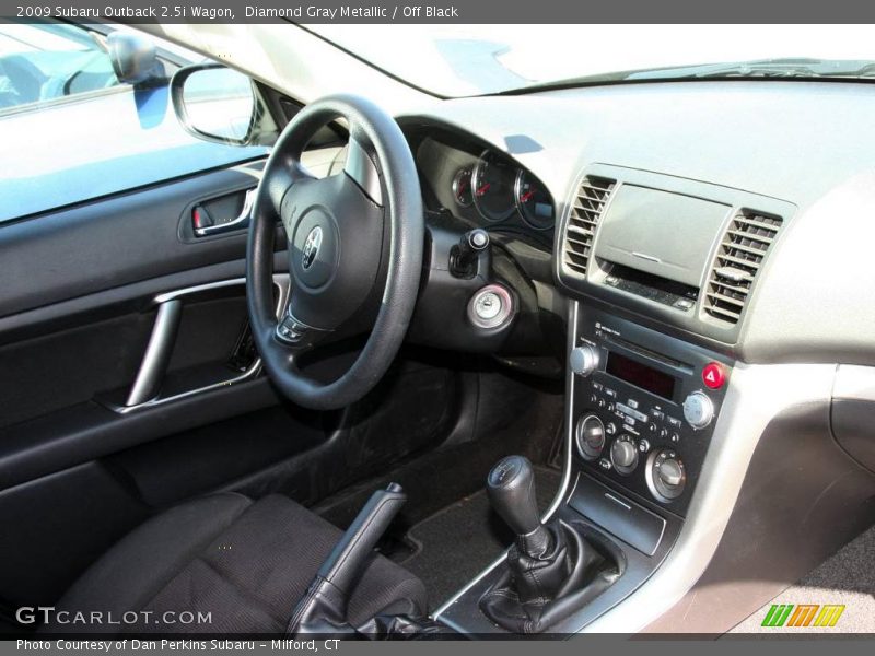 Diamond Gray Metallic / Off Black 2009 Subaru Outback 2.5i Wagon