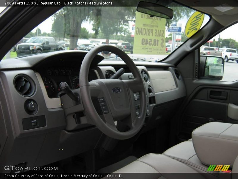 Black / Stone/Medium Stone 2009 Ford F150 XL Regular Cab