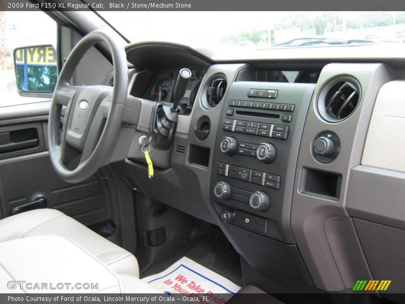 Black / Stone/Medium Stone 2009 Ford F150 XL Regular Cab