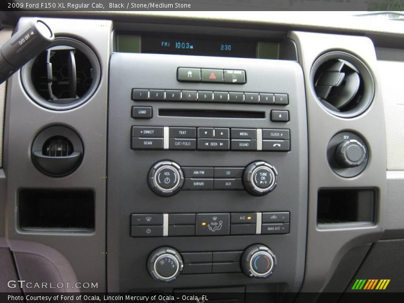 Black / Stone/Medium Stone 2009 Ford F150 XL Regular Cab