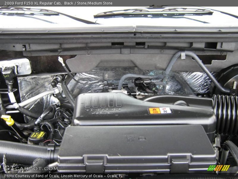 Black / Stone/Medium Stone 2009 Ford F150 XL Regular Cab