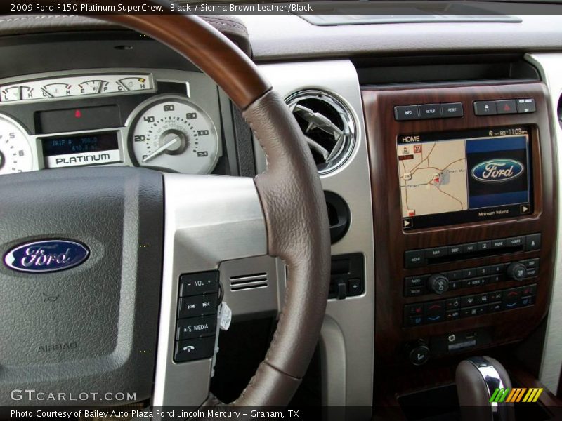 Black / Sienna Brown Leather/Black 2009 Ford F150 Platinum SuperCrew