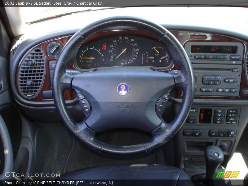 Steel Gray / Charcoal Gray 2002 Saab 9-3 SE Sedan